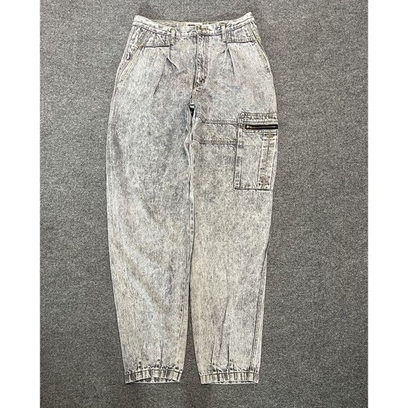 UNIONBAY Other - Vintage 90s Unionbay Acid Wash Cargo Jeans Size 33 Relaxed Fit Baggy